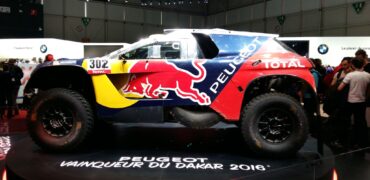 La peugeot 2008 DKR qui a gagné le rallye Dakar 2016