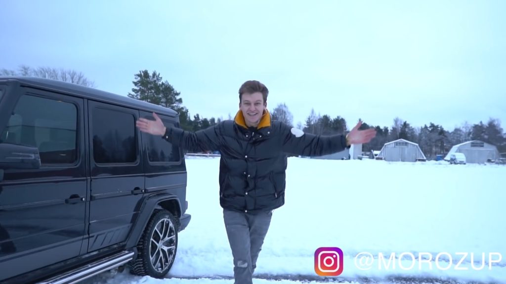 Un Youtubeur russe détruit son Mercedes-AMG G63 !