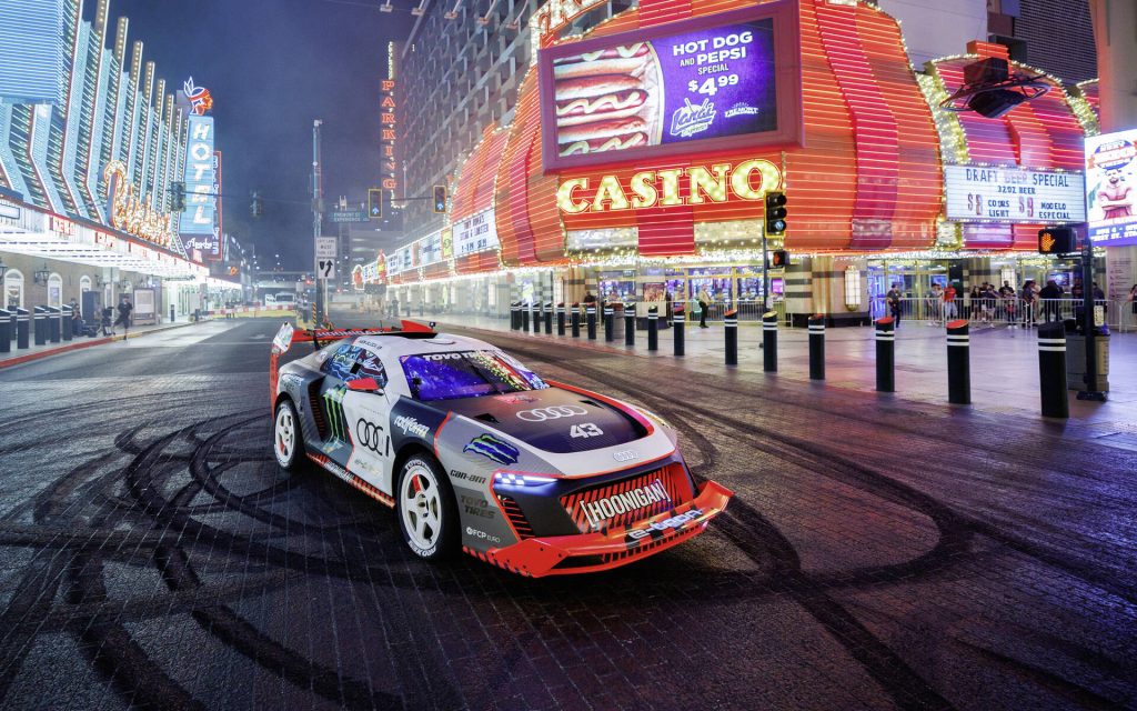 Ken Block revient en Audi électrique pour son Gymkhana !